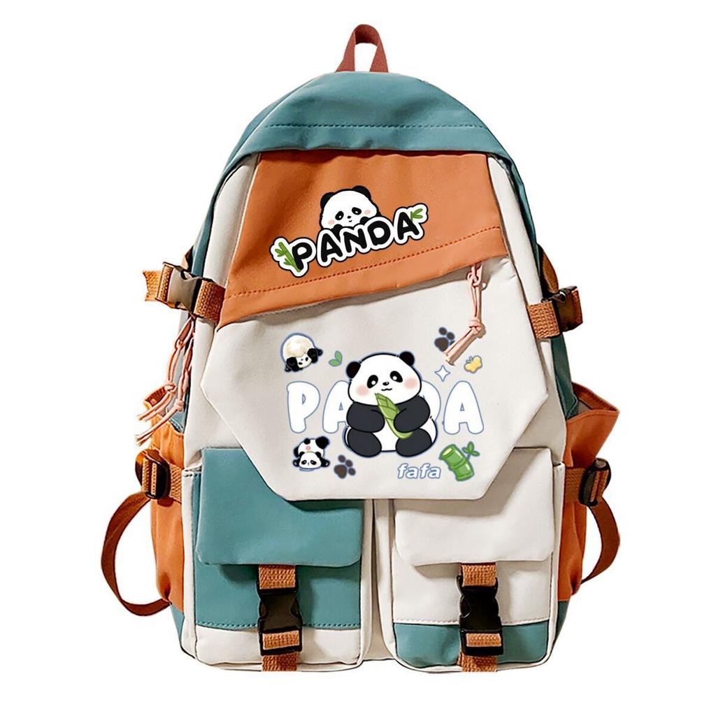 Panda Huahua Peripheral Printing Children's Light Backpack Korean Version Student Schoolbag Junior High School Large Capacity