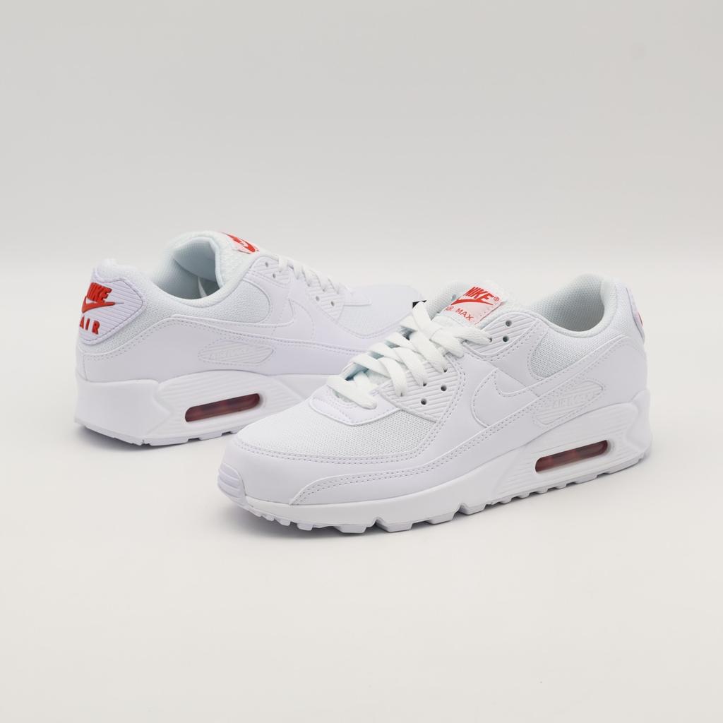 DM0029-118 Nike Air Max 90 White Light Crimson White (Men's)