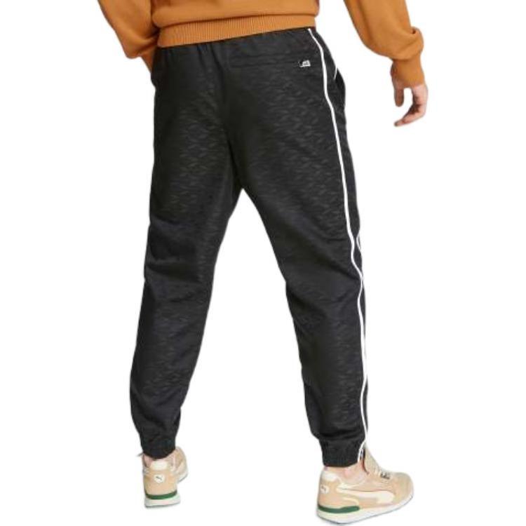 Puma Players' Lounge Series Casual Pants Men's Black Moderate Cuffed Pants 535805-01