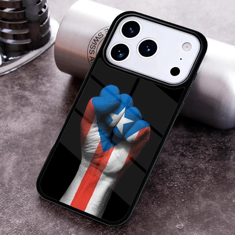 

Puerto Rico Flag Phone Case for iPhone 17 16 15 Pro Max Air 14 13 12 11 Plus Shockproof Capa Cover iPhone17