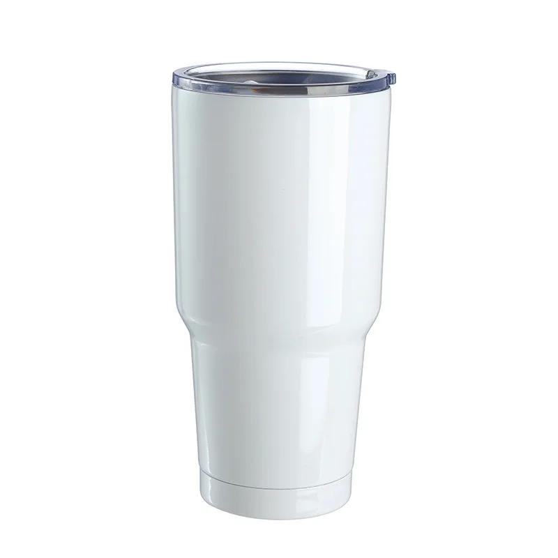 Sublimation Blank Straight Cup Stainless Steel Water Bottles Tumbler Coffee Mug Cup Vacuum Flasks DIY Insulated Thermos 6OZ-30OZ