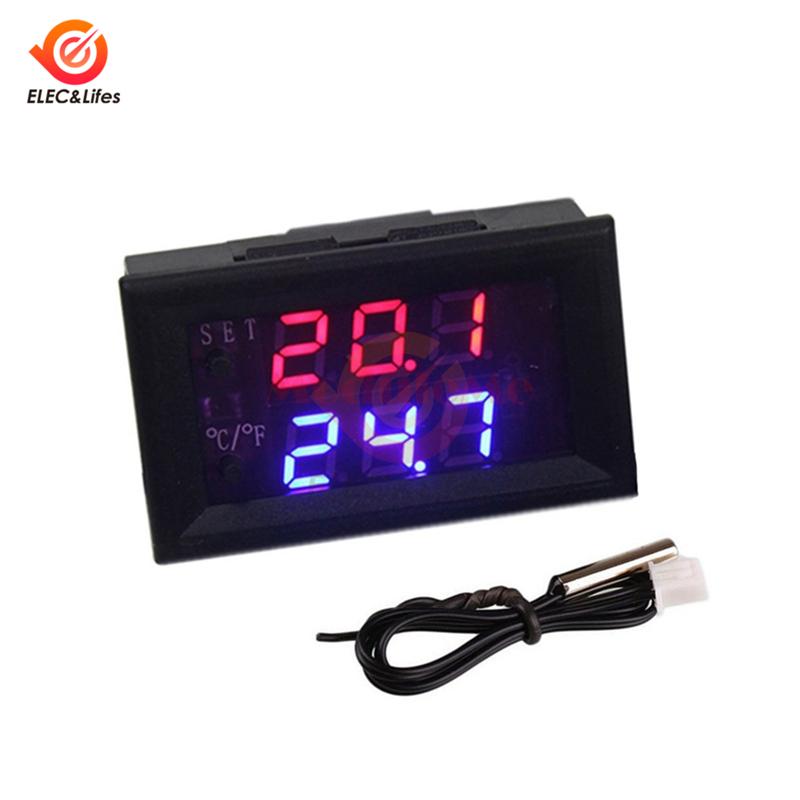12V W1209 W1209WK Digital Thermostat Temperature Controller Regulator Thermoregulator Incubator Meter DC NTC Thermistor Sensor