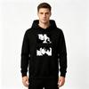 Men's Anime Saiyan Print Pullover Hoodie Casual Long Sleeve Sweatshirt For Adults