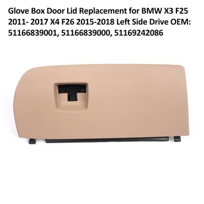 Couvercle de porte de boîte à gants de remplacement, pour BMW X3 F25 2011 – 2017 X4 F26 2015-2018, conduite latérale gauche, OEM:
