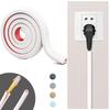 1 stk. 2 m/78,74 tommer Kabel Skjuler Frit Skærbar Nem Installation Kabelstyring Skjul Væg Gulv Ledninger