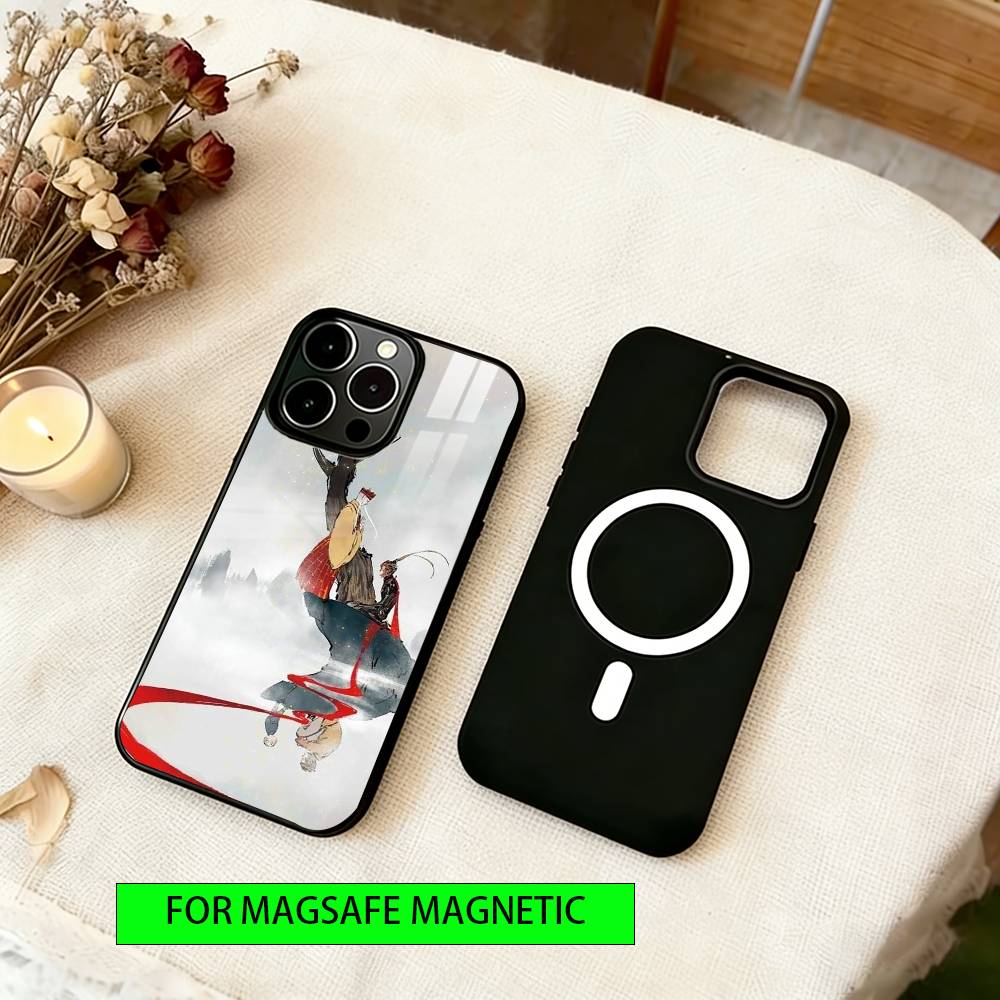 The Monkey King Phone Case For iPhone17,16,15,14,13,12,11 Plus,Pro Magnetic For Magsafe Wireless Charging