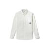 Logo Pocket Solid Long Sleeve Shirt Men Shirts White A2G6M-A94