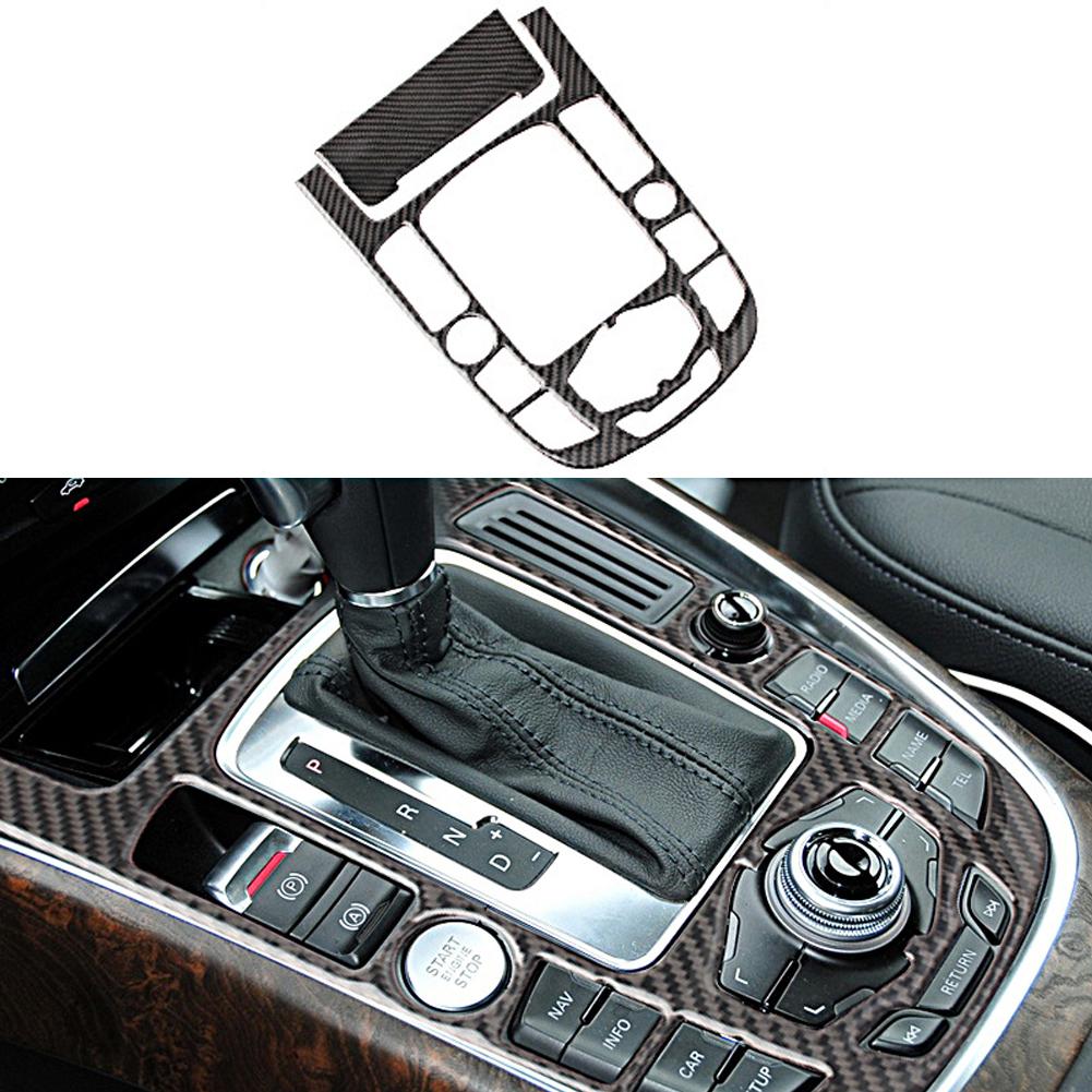 Für A4L A5 2009 2010 2011 2012 2013 2014 2015 2016/Q5 2010 - 2018 Carbon Fiber Center Konsole Getriebe Shift panel Abdeckung Trim