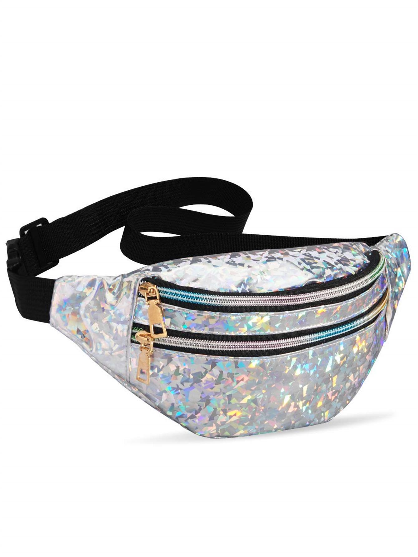 Laser Heuptas Belt Bag voor Vrouwen Cross Body Heuptassen voor Vrouwen Crossbody Tassen kleine Taille Tas Mode Taille Tas Bum Bag gray