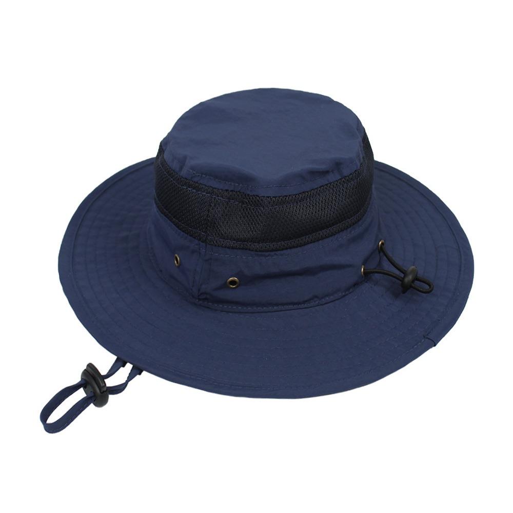 UV Protection Children's Mesh Bucket Hat Adjustable Beach Playing Hat  for Boys & Girls