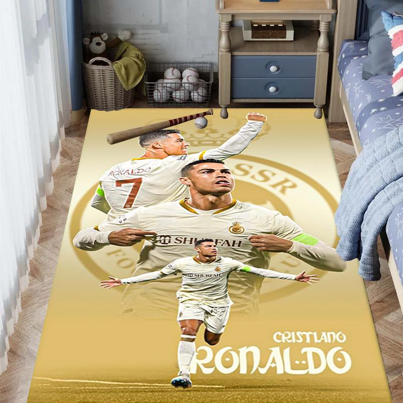 Cristiano Ronaldos Erbe Teppich Wohnzimmer- und Schlafzimmerteppiche Druck Schutzmatte Kunst Fußmatte