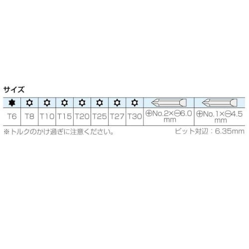 HOZAN W-81 Hex Lobe Wrench Set with 10 Bits, Star-Shaped Driver, for Tamper-Proof Screws