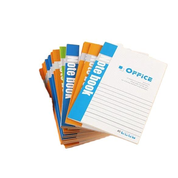 B5 Notebook Thickened Student Journal Book Simple Horizontal Line Printed A5 Size Leather Cover Exercise Book Car Line