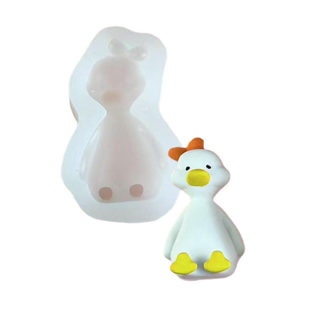 Nonstick Silicone Duck Mold for Crafting 3D Aromatherapys Candle Home Decoration Mould Unique Gift Making Mold