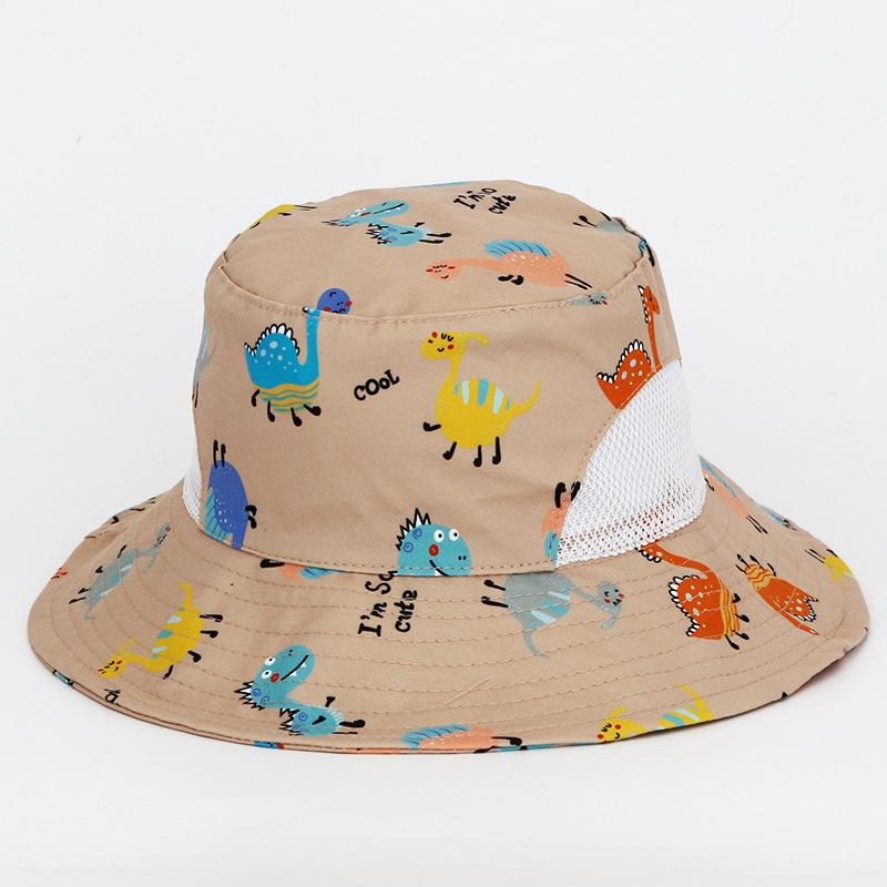 

Креативная мультяшная детская панама с принтом, студенческая, для улицы, защита от солнца, дорожная шляпа-ведро, детская шляпа от солнца с широкими полями, дышащая 52Cm~ 54cm