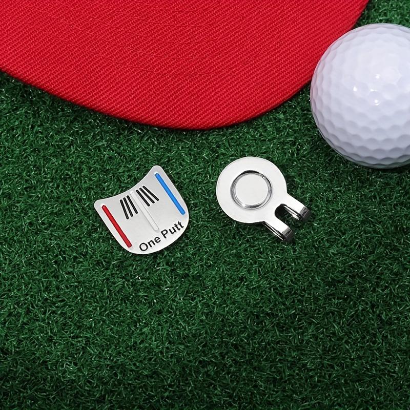 1 x Magnetischer Golfballmarker und Kappenclip, Eisenemaille mit starkem Magneten, Langlebiges Golfzubehör für Herren, Stilvolles Geschenk für Golfer
