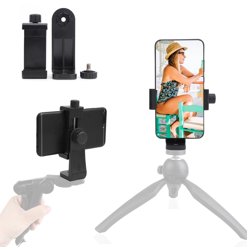 360 Degree Adjustable Mobile Phone Clip Clamp Phone Stand Bracket for Live Streaming