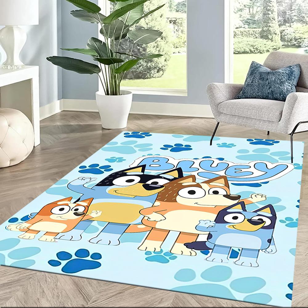I tappeti quadrati Bluey Family Adventure sono un'ottima scelta per soggiorni, camere da letto, decorazioni per la casa e come regali.