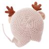 Antlers Christmas Hat for Children Thicken Plush Headgear White Furry Liner for Christmas Parties Cosplay Accessories