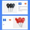 100Pcs Screw-In Wood Post Screw Great Insulation Sunproof Fence Ring Insulator Easy To Use Angled Slot