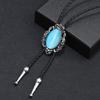 1pc/3PCS Bolo Tie for Male Western Cowboy Style Necktie with Gemstones Buckle Ornaments Masquerades Costume Supply