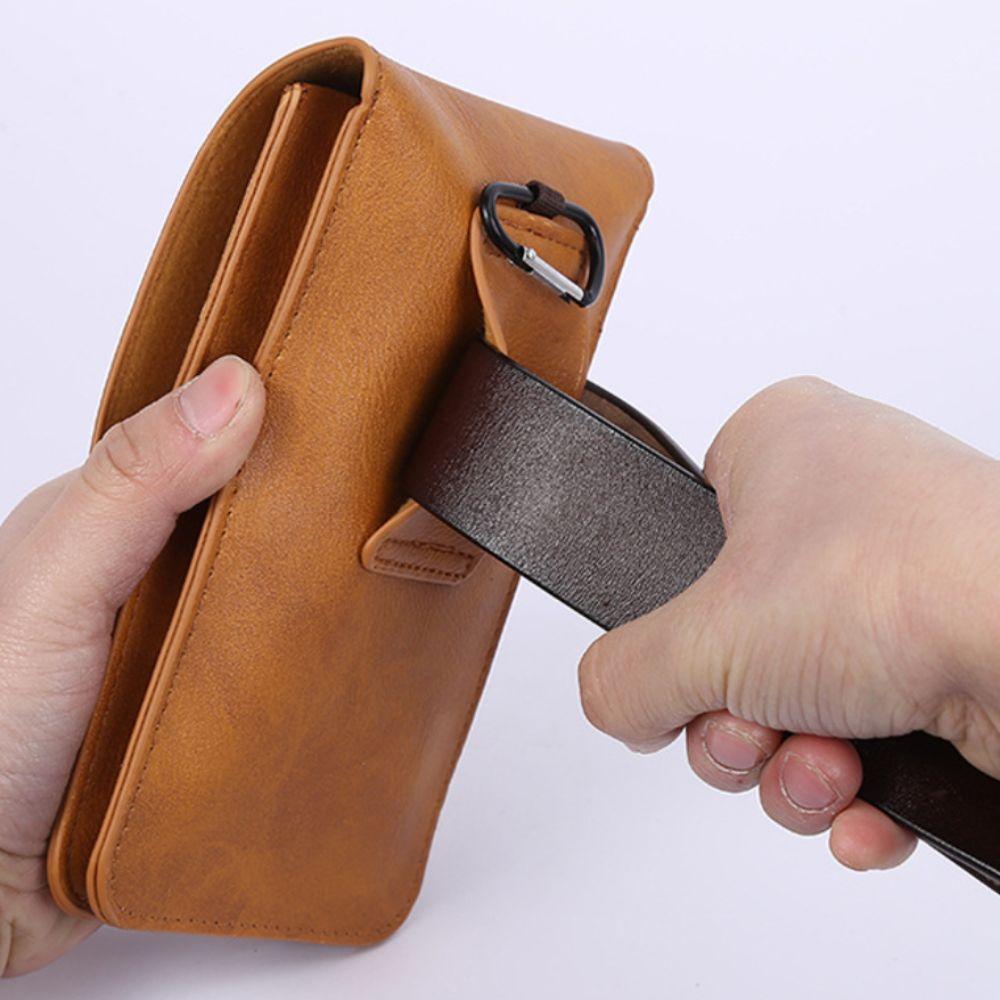 with Metal Buckle Phone Belt Clip Bag Large Capacity Phone Belt Hanging Pouch  Outdoor Sports