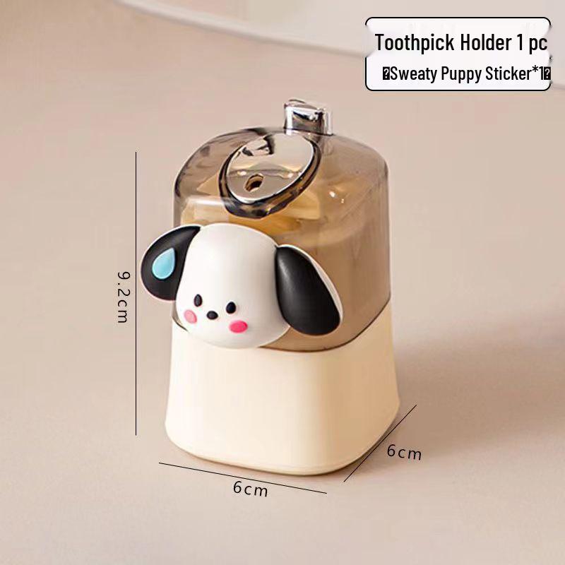 Elegant Pop-Up Toothpick Holder: Stylish Cream Design for Home or Luxury Restaurant Use.