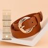 Top grain leather women's belt - vintage style genuine leather belt for jeans