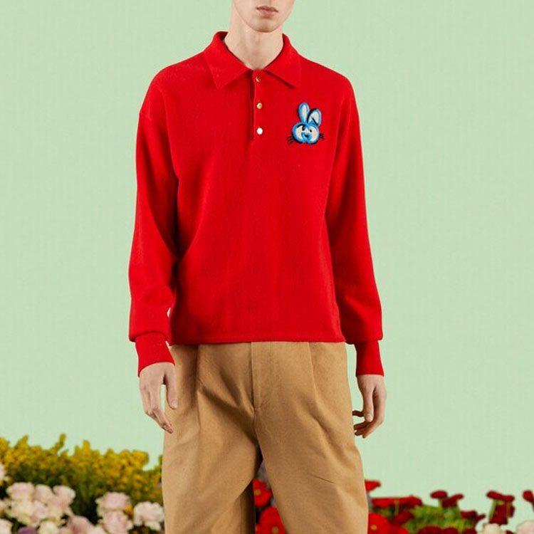 Gucci SS23 Polo Shirt Men's Red 725691-XKCXA-6361