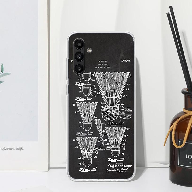Badminton Sport Phone Case For Samsung Galaxy A17 A37 A57 A16 A26 A36 A56 A15 A25 A35 A55 A14 A24 A34 A54 A13 A23 A33 A53 A07 Ga