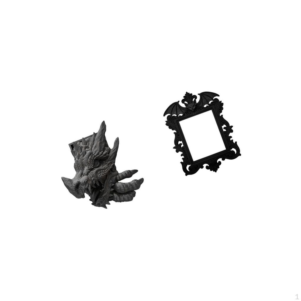 Frame Bookend Holder Decorative Support for Bookshelf And Wall Art Home Decor Halloween Gift Living