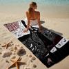 proof beach towel with a Wednesday Addams4 pattern - soft,absorbent,quick-drying,machine washable - perfect for swimming,camping,bathing