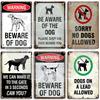 Beware Of Dogs Metal Sign Doberman Rottweiler Beagle Border Collie Dalmatian Bulldog GSD No Dogs Allowed Guide Dogs Welcome