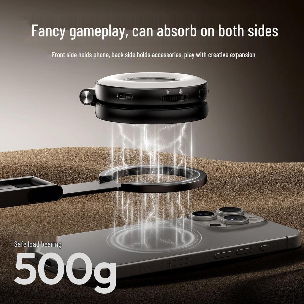 Multifunctional Magnetic Phone Holder: Portable Tripod, Stand, and Selfie Stick