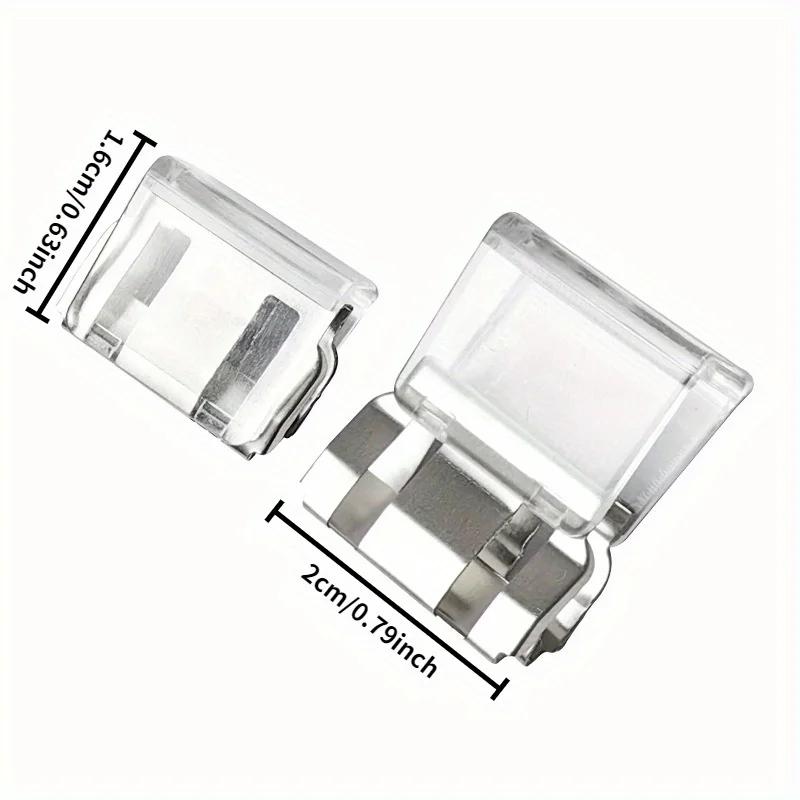 2Pcs Trouser Legs Shortening Invisible Fixing  Without Seams Hidden Buckles Leg Closure Device Trouser Prevent Drag Snap Fixing