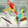 1 Set Tropical Bird Pendants Nice-looking Decorative Colorful Tropical Birds Parrots Hawaiian Theme Party Ornaments for Home