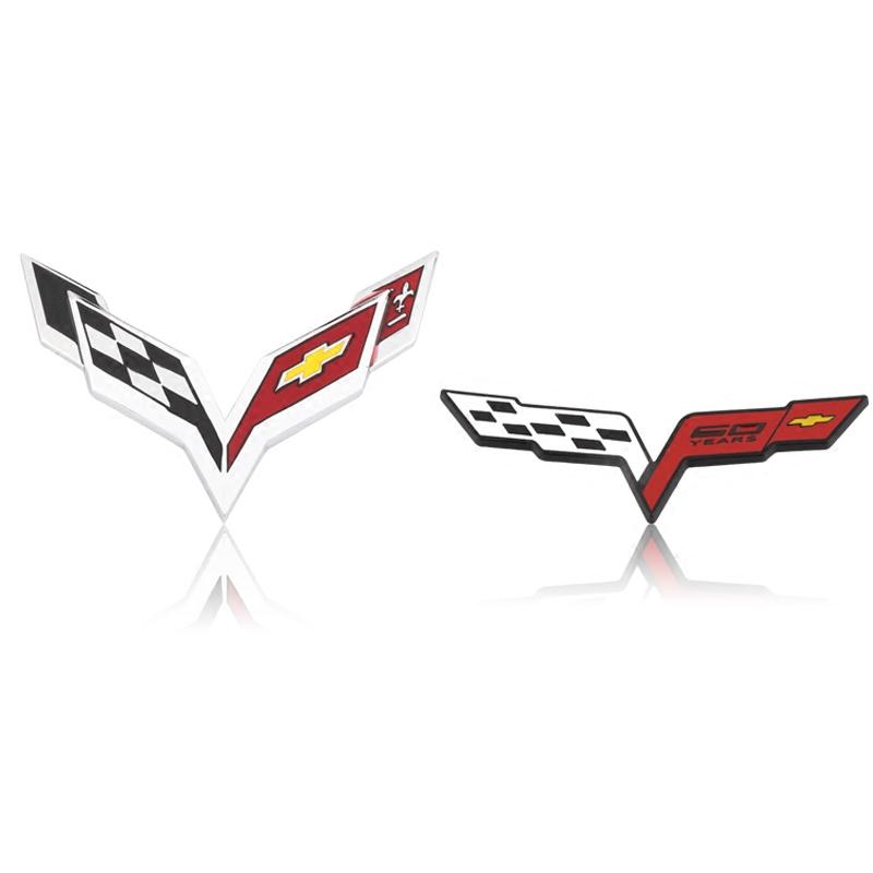 Car Emblem 3D Metal Sticker Body Decoration Badge For Chevrolet Cruze Sonic Silverado Corvette Camaro Captiva Suburban Equinox