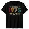 Made In 1975 Limited Edition 51st Birthday Occasions Unisexs Unisexs T Shirt Vintage Soft Fashion Homme Comfortable