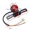 Motorcycle Tail Light with License Plate Holder Waterproof Super Bright Universal for Motorbike