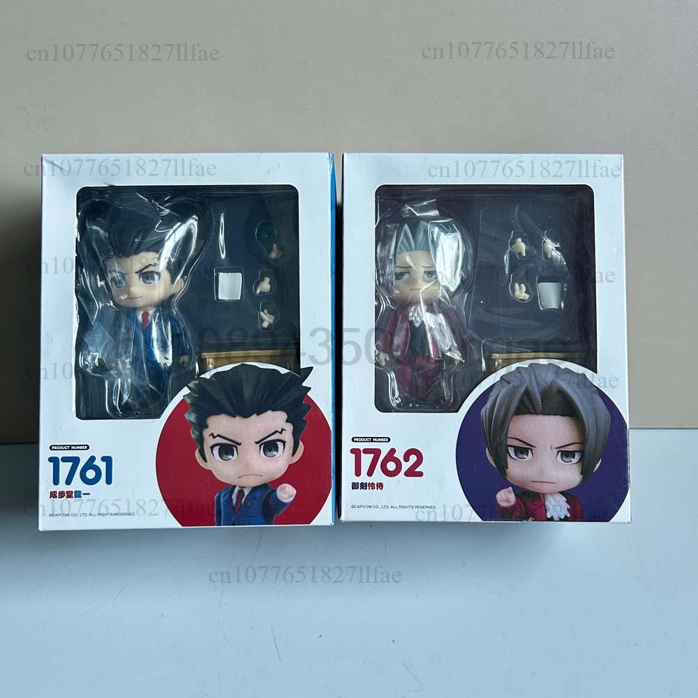 Anime Phoenix Wright Miles Edgeworth Ace Attorney 1761 1762 Action Figure Model Toys Joint Movable Doll Christmas Gift For Kids