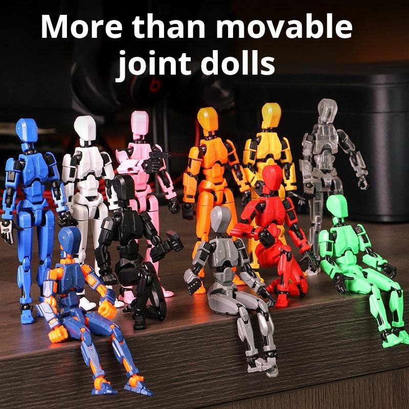 DO-IT-YOURSELF Multi-Jointed Movable Shapeshift Robot Ornaments 3D Printed Mannequin Lucky Character Action Figures Playthings ideal for