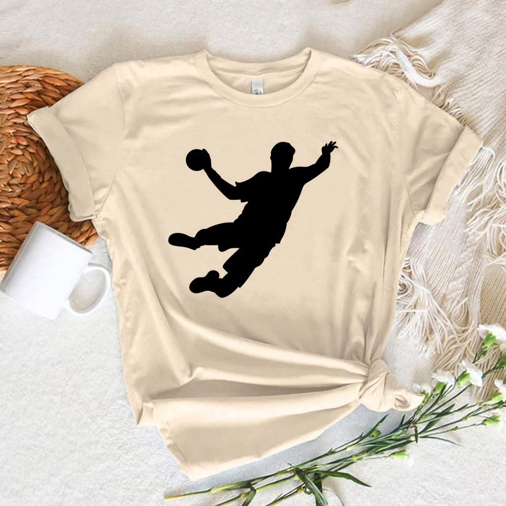 Handball t shirt women comic harajuku Y2K top female comic y2k funny clothes