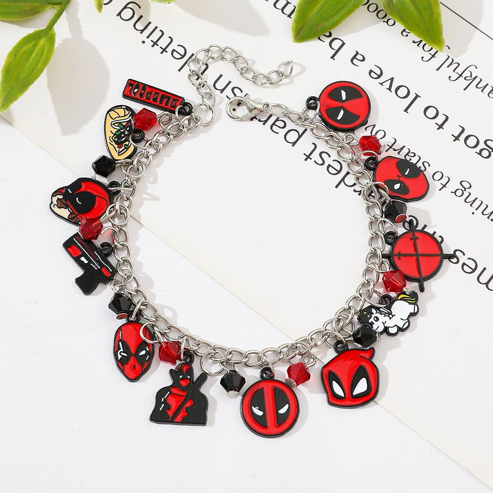 Nový náramek Deadpool Ins náramek pro ženy muže sladké dívky Y2K náramek s řetízkem motýlek party šperky dárky