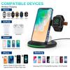 3 in 1 Magnetic Wireless Charger 15W Stand Fast Wireless Charging for Samsung Xiaomi Huawei Phones iPhone Apple iwatch Earphone