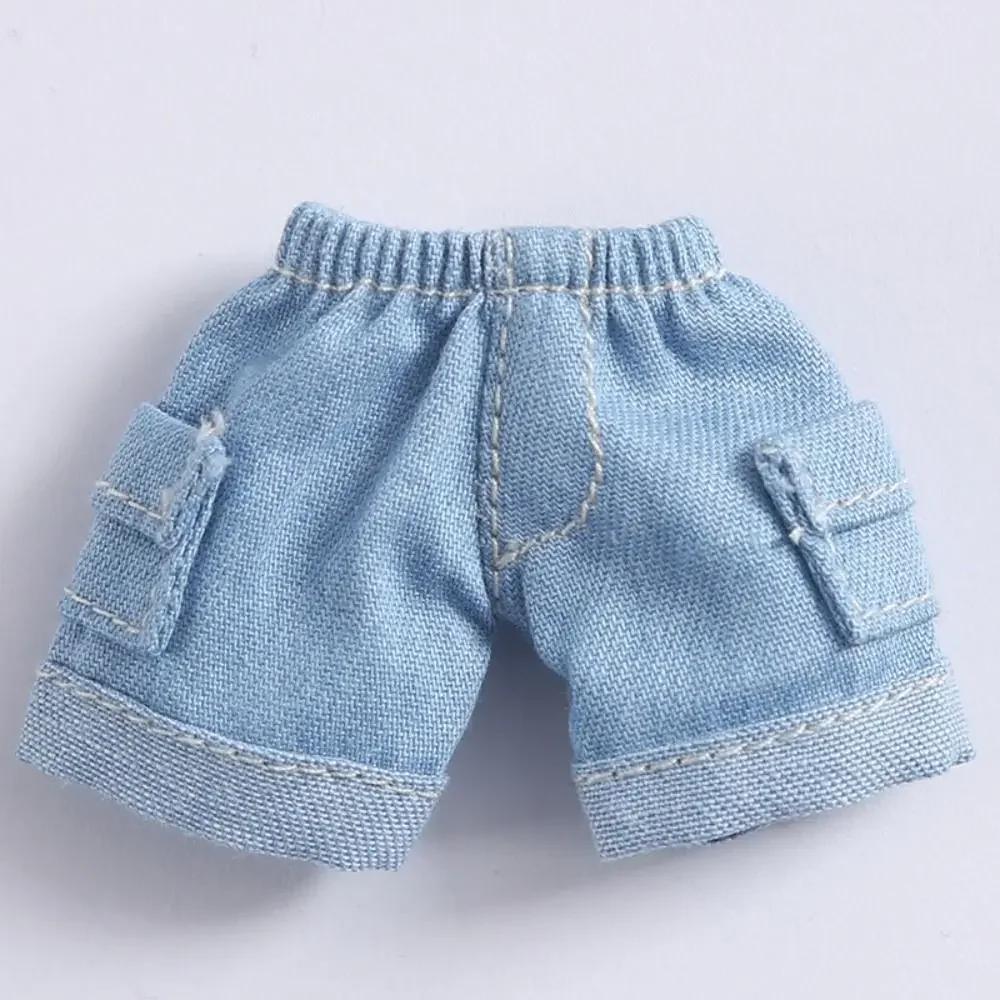 Obitsu11 Clothes Tooling Style Mini Jeans Shorts Casual Wears For Ob11 Dolls Accessories 1/12 Bjd Dolls Clothing Kids Toys