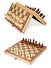Portable Wooden Magnetic Chess Set for Kids and Beginners - Folding Design