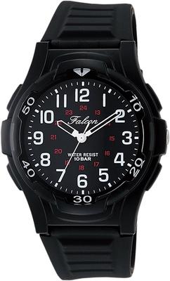[Q&Q] Watch Analog Waterproof Urethane Strap VP84-854 Men's Black