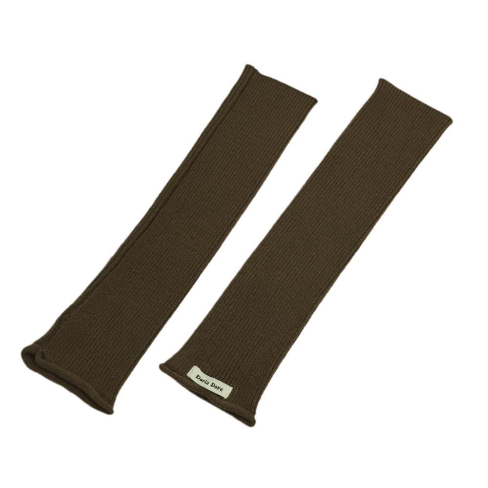 Manchons de Gants Tricotés pour Femmes Automne et Hiver Chaud Couleur Unie Manchons de Mains Demi-Doigts Laine Protège-Poignets Manches Fausse Manches Couvre-Bras