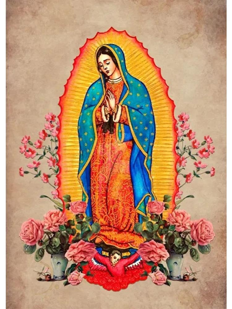 Diy Diamond Painting Religious Leader Mosaic 5d Full Diamond Embroidery Cross Embroidery Set Diy Home Decoration Painting Art