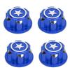 4PCS Aluminium Alloy Metal 17mm Hex Wheel Mount Nuts Set Fit for X MAXX Summit Traxxas RC
